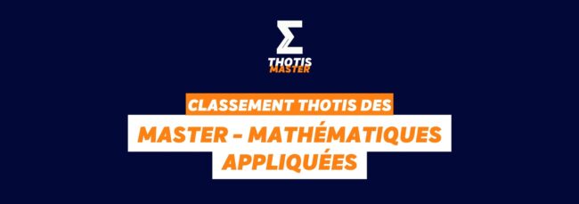 Classement Master Mathématiques appliquées