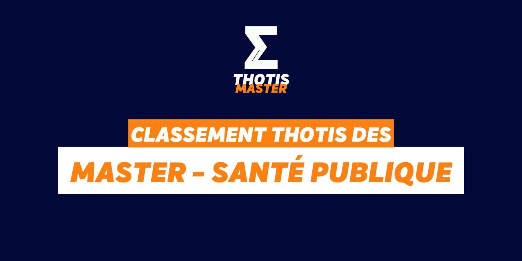Classement Master santépublique