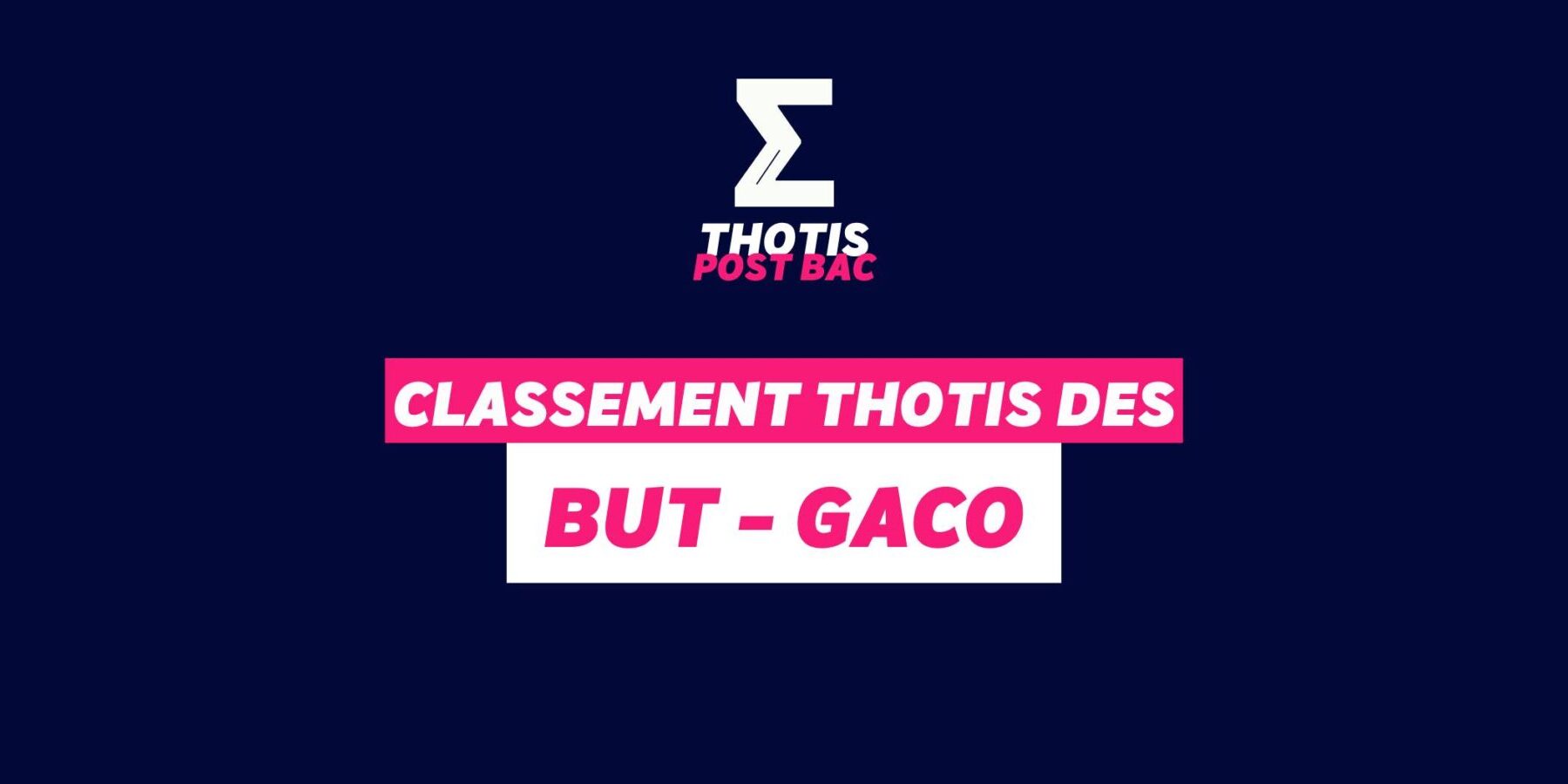 Classement BUT GACO