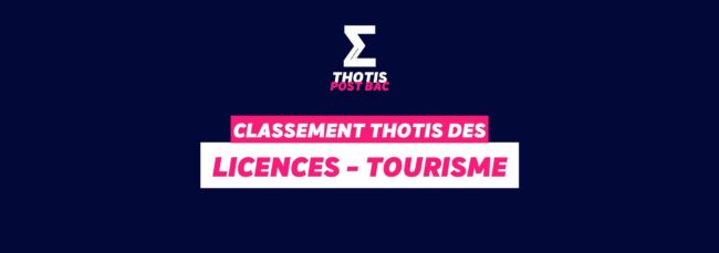 Classement Thotis - Licence Tourisme