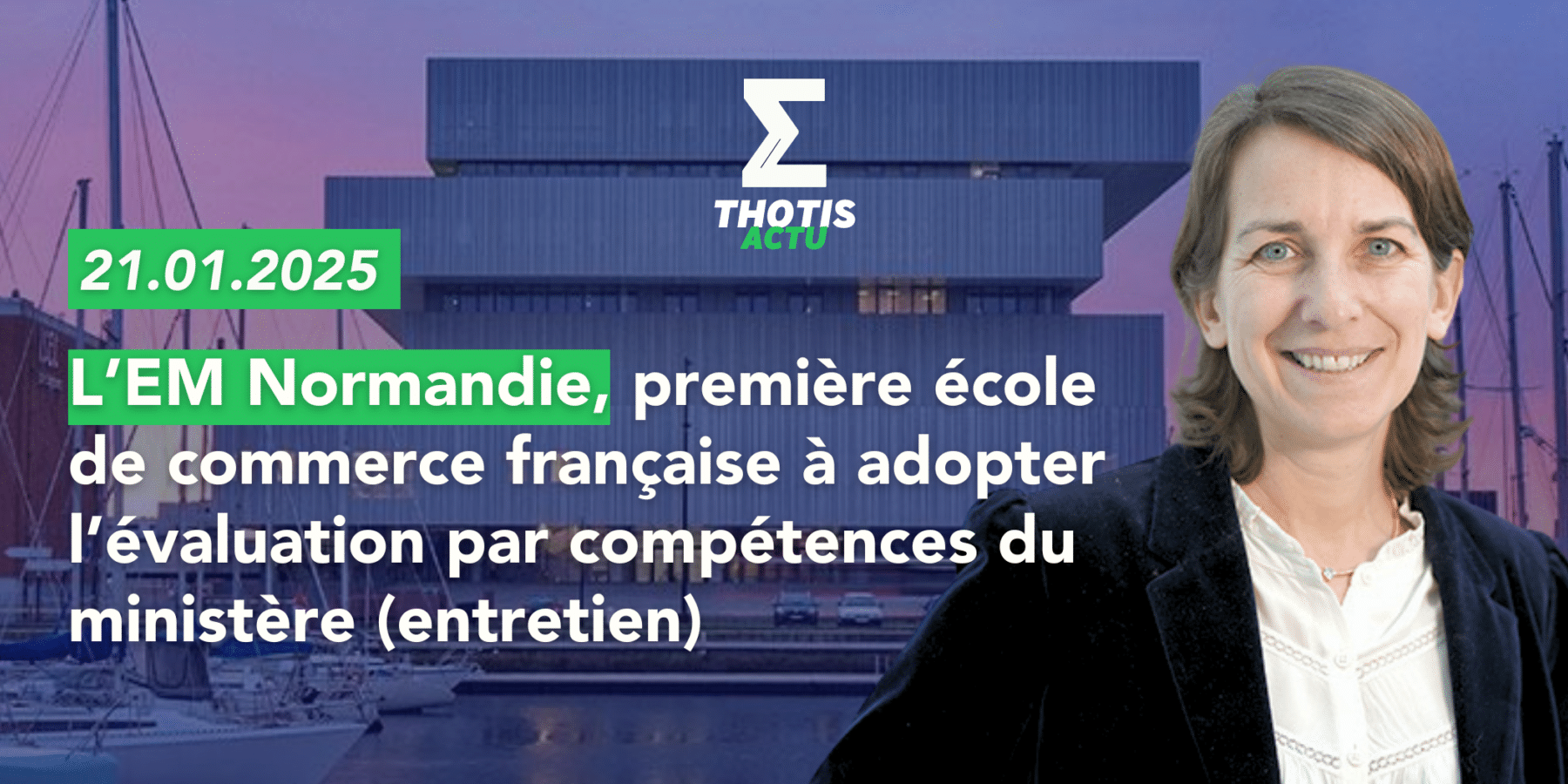 Anne-Sophie Courtier, Directrice des programmes de l’EM Normandie. Anne Sophie Courtier, Directrice des programmes de l’EM Normandie.
