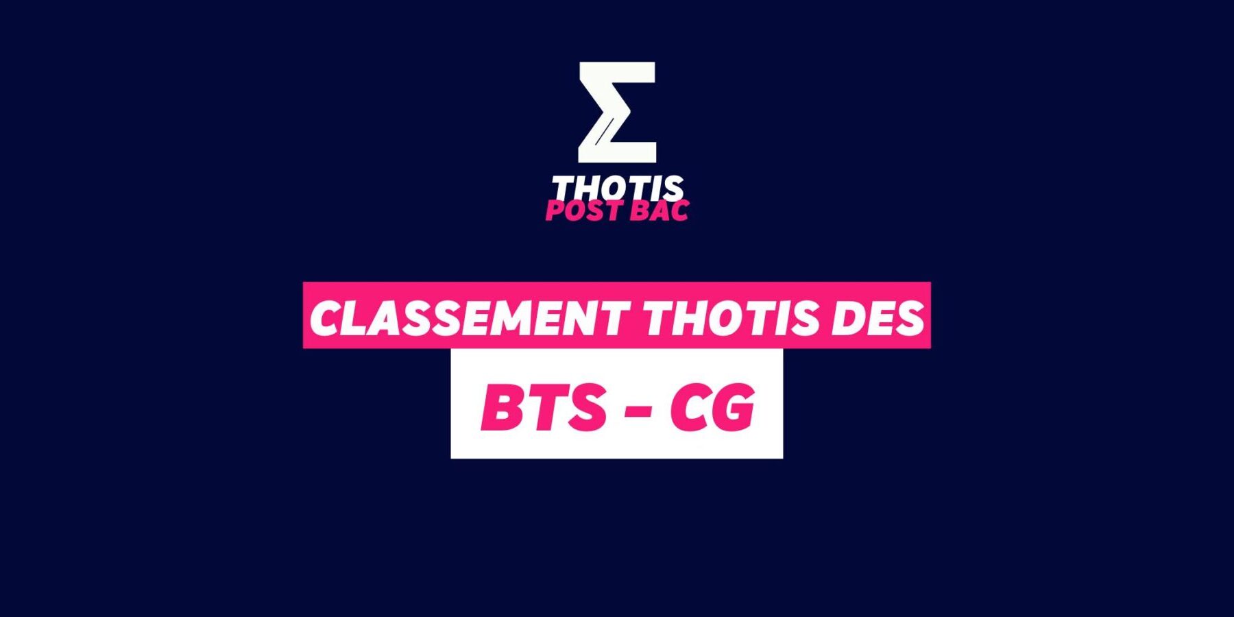 Classement BTS – CG (1) Classement BTS CG (1)