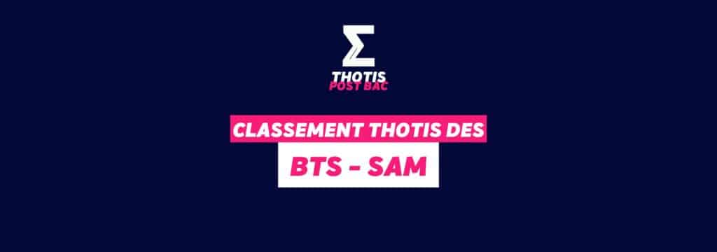Classement Thotis - BTS Support à l'Action Managériale