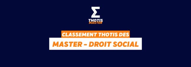 Classement Master Droit Social