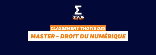 Classement Master Droit du numérique