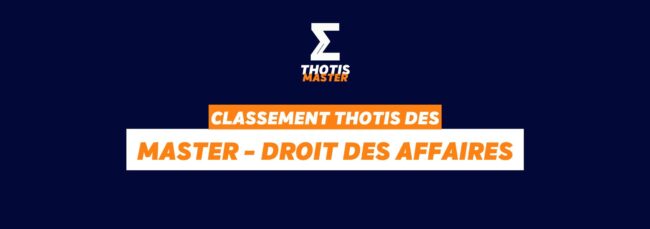 Classement Master Droit s affaires