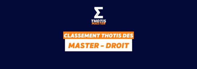 Classement Master droit