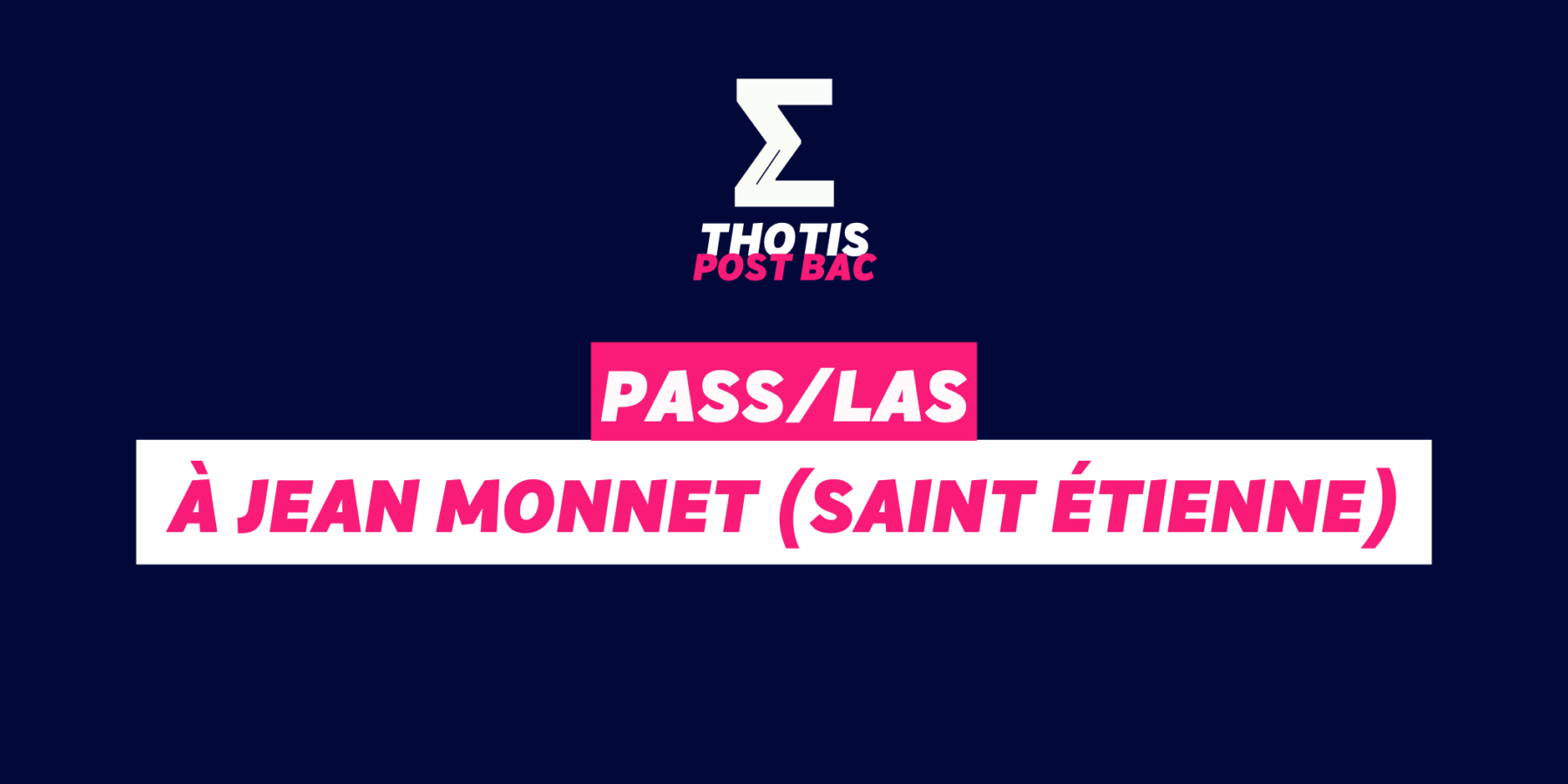 PASSLAS à Jean Monnet (Saint Étienne) PASSLAS à Jean Monnet (Saint Étienne)