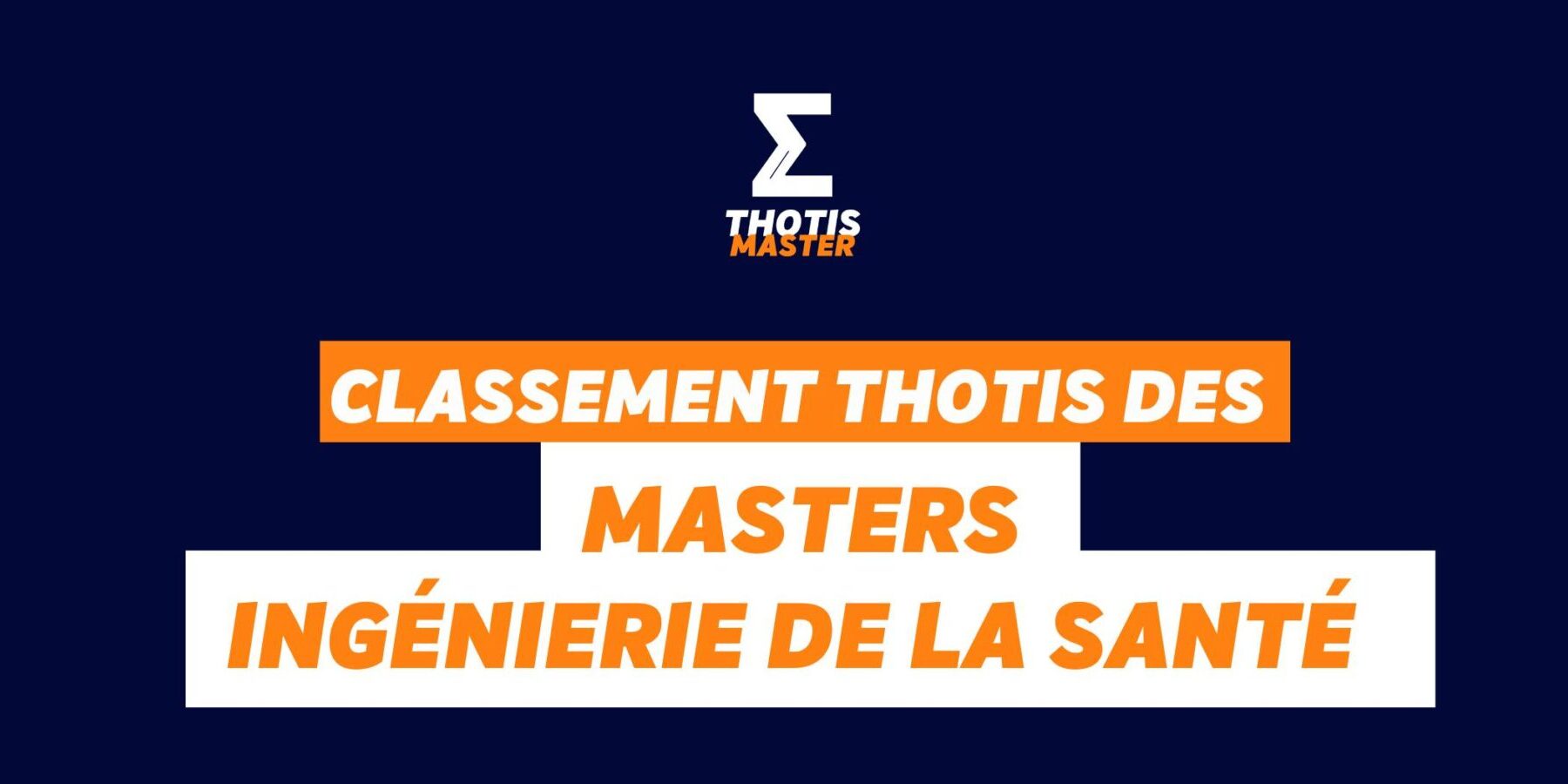Master Ingénierie santé