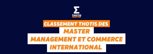 Master Management, commerce inter Classement