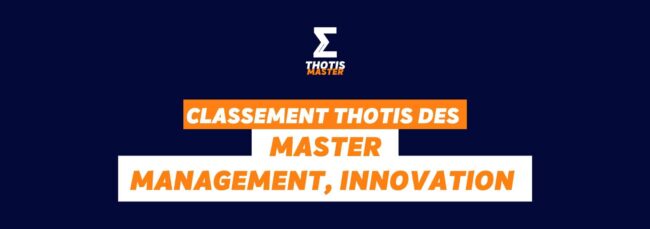Master Management, innovation Classement