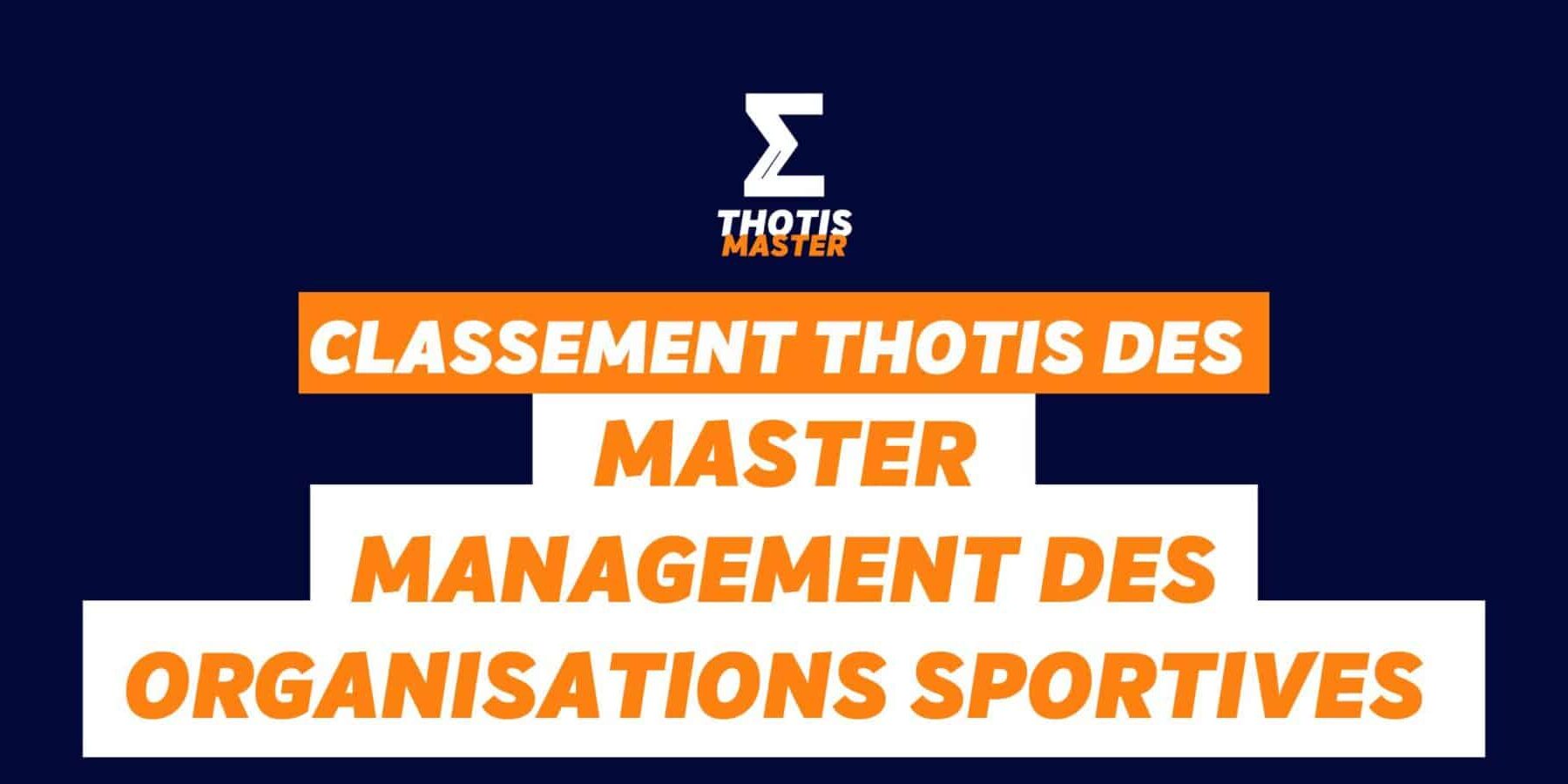 Master Management, organisations sportives Classement Master Management, organisations sportives Classement