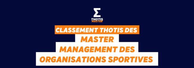 Master Management, organisations sportives Classement