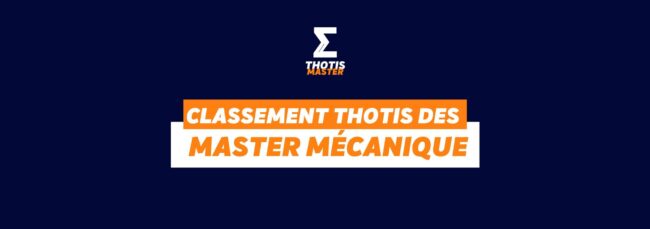 Master Mécanique Classement