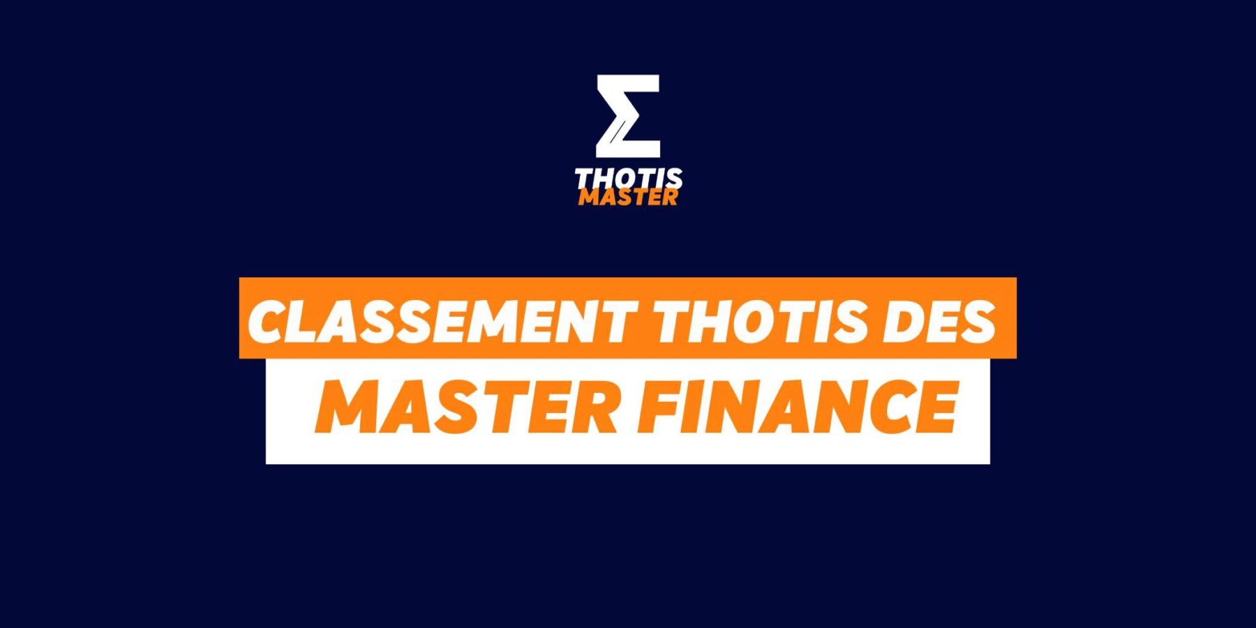 Master finance Classement Master finance Classement