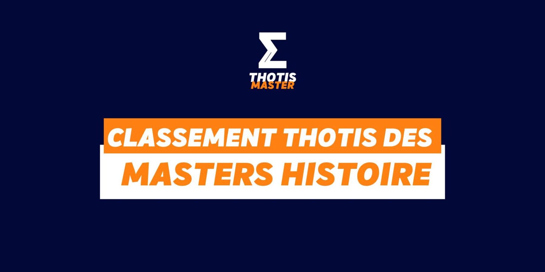 Master histoire Classement Master histoire Classement