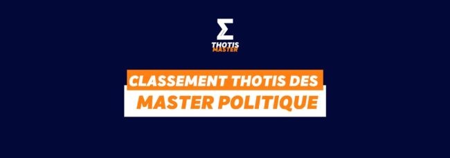 Master politique Classement