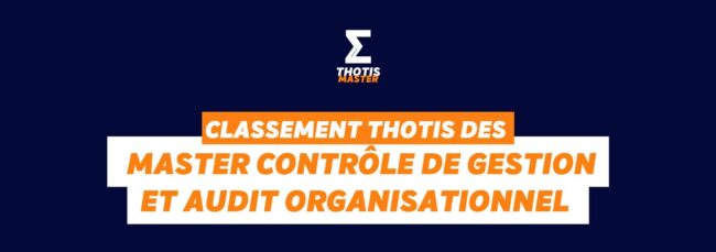 Masters Contrôle de gestion et Audit organisationnel Classement