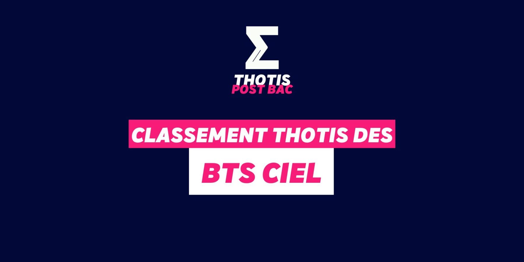Classement – BTS CIEL Classement - BTS CIEL
