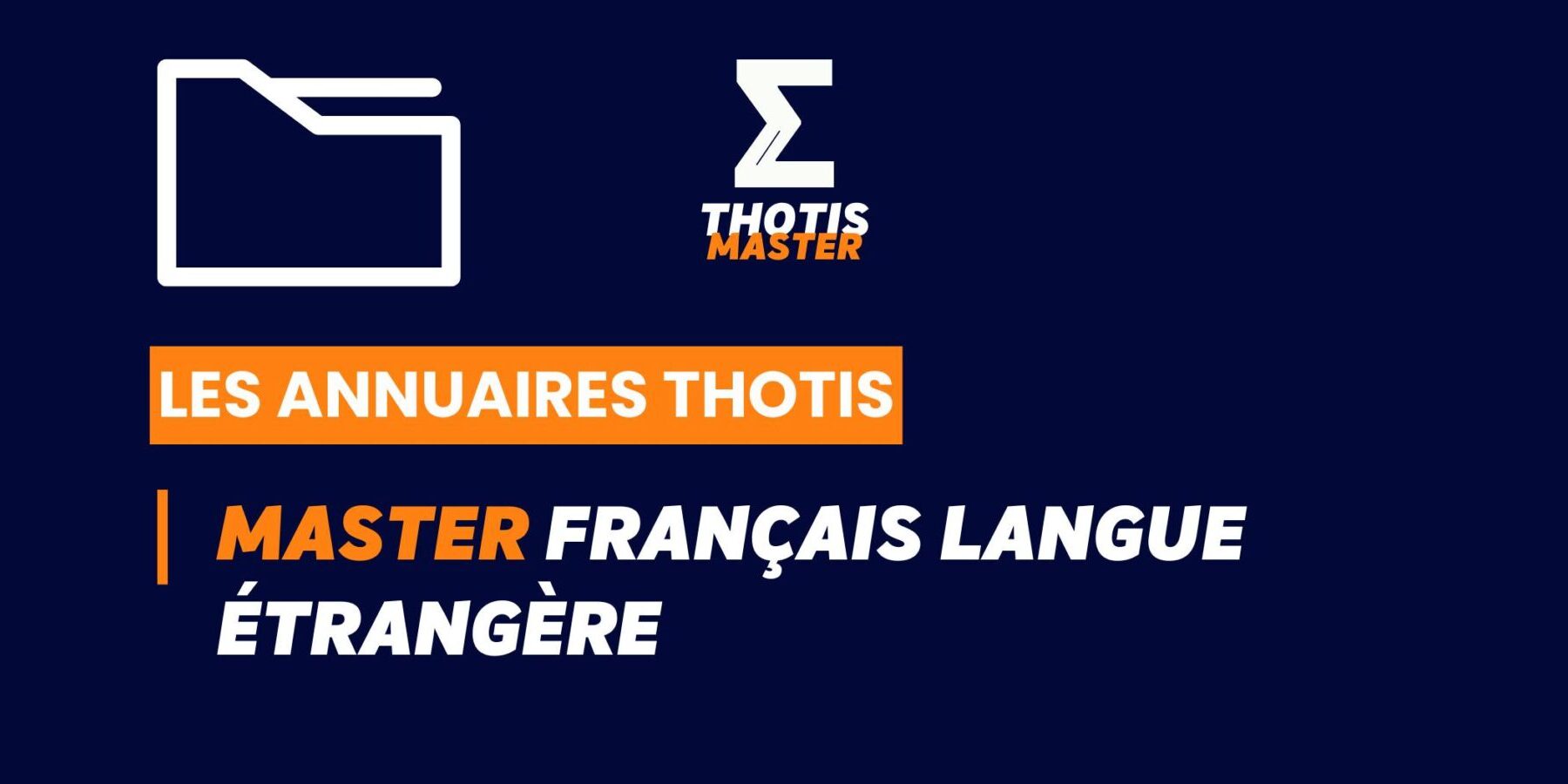 Thotis Annuaire – Master Français langue étrangère Thotis Annuaire - Master Français langue étrangère