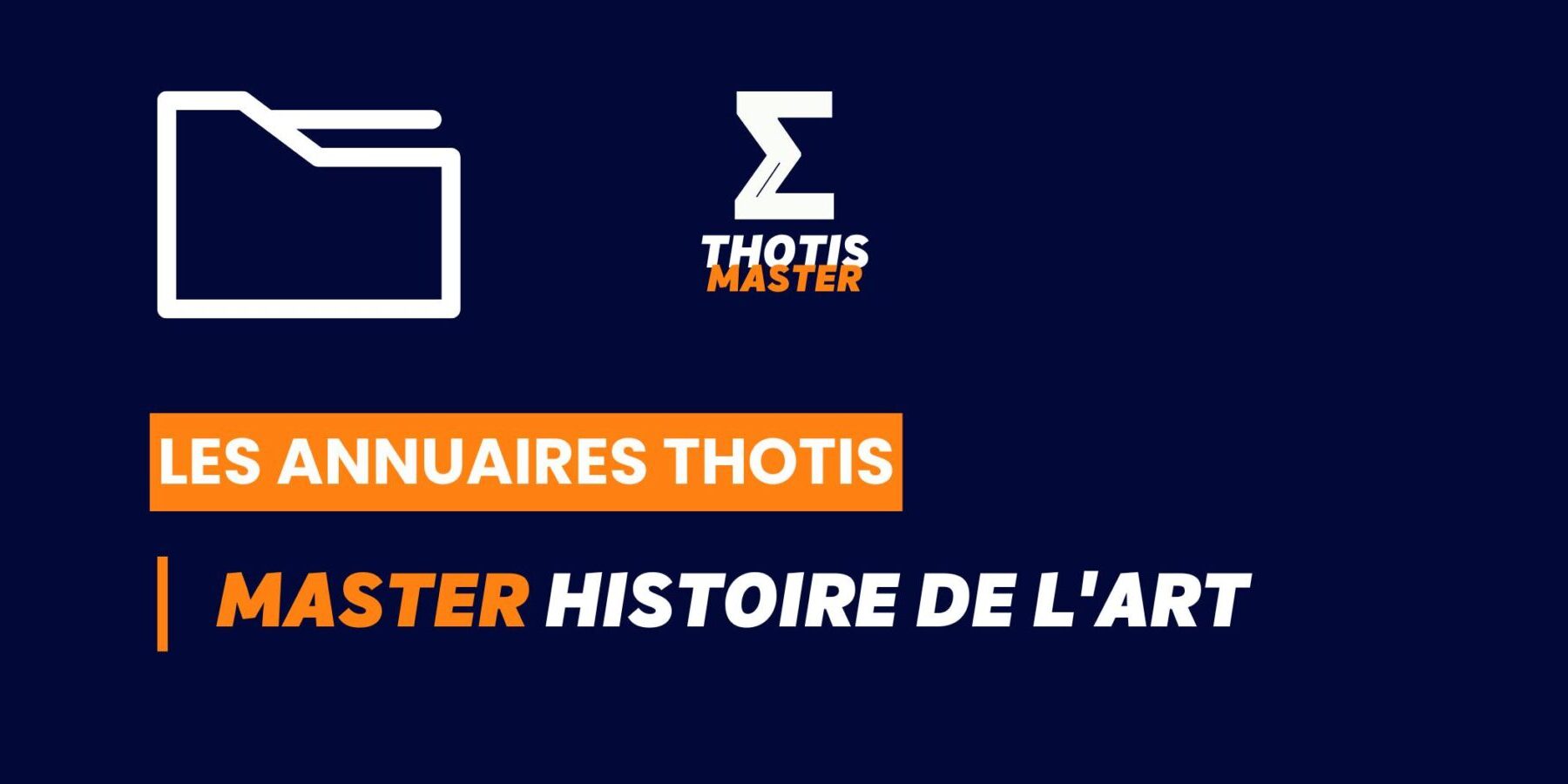 Thotis Annuaire – Master Histoire de l’art Thotis Annuaire - Master Histoire de l'art