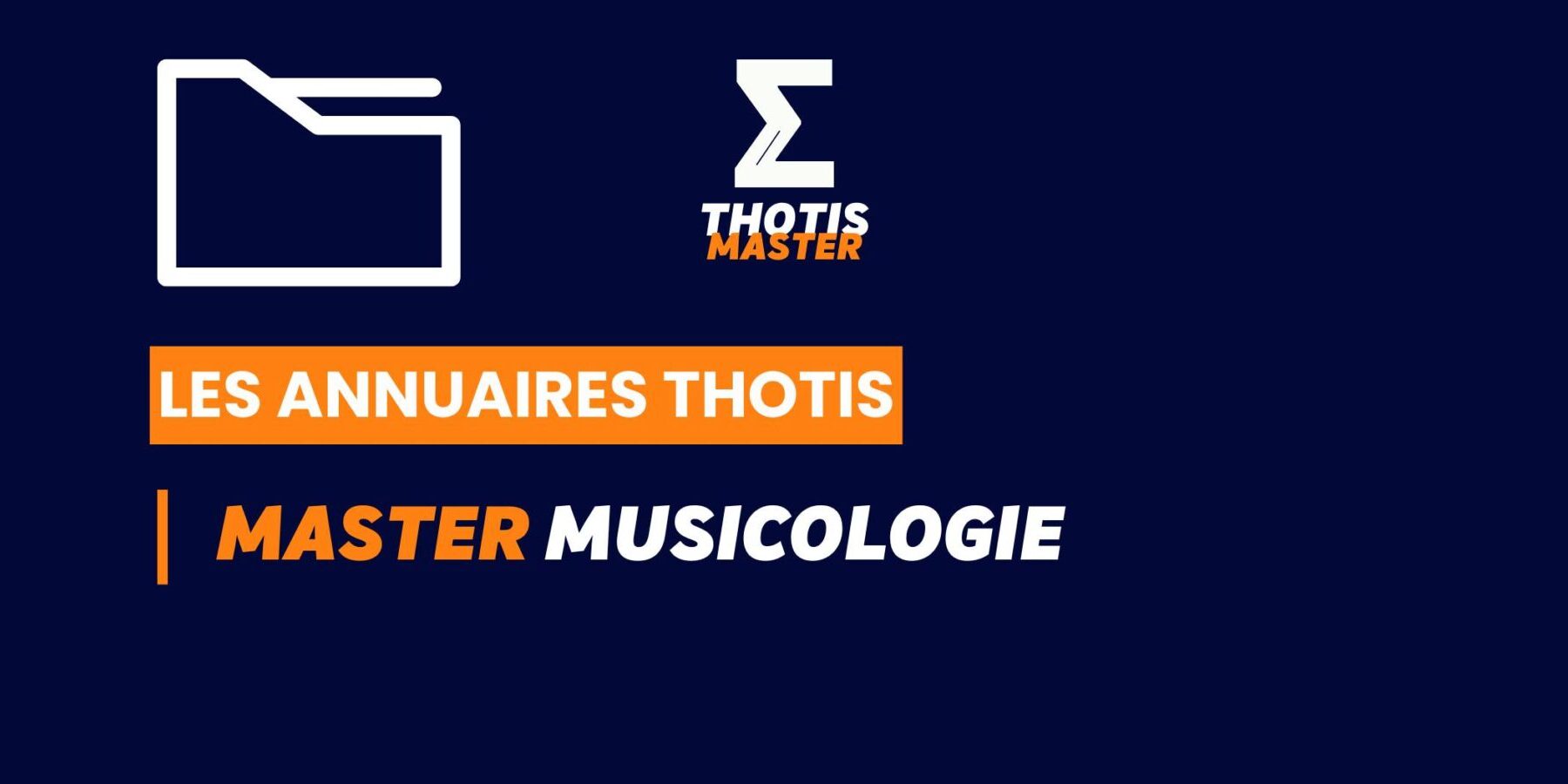 Thotis Annuaire – Master Musicologie Thotis Annuaire - Master Musicologie