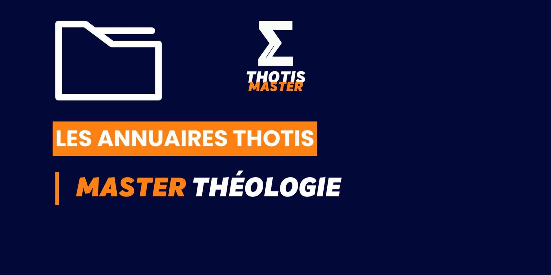 Thotis Annuaire – Master Théologie Thotis Annuaire - Master Théologie