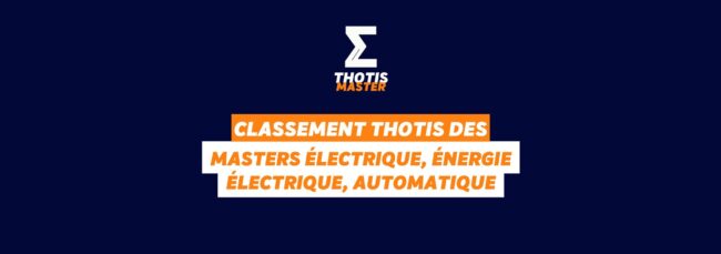 Classement MASTER électrique, énergie électrique, automatique