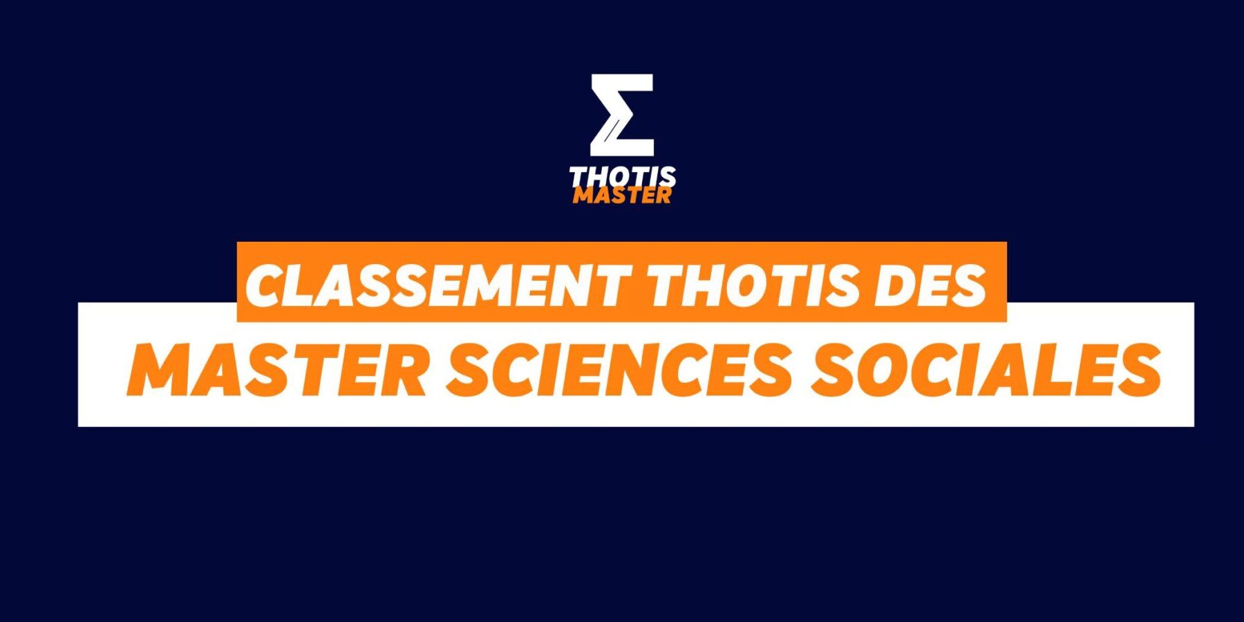 Masters sciences sociales Masters sciences sociales