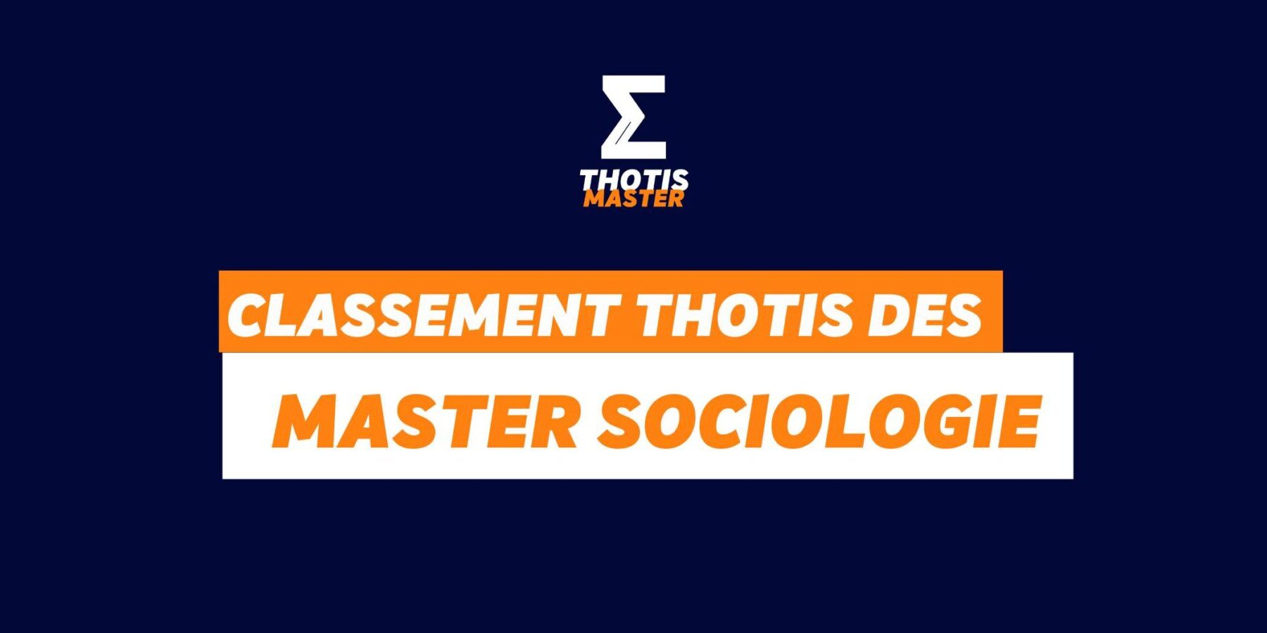 Masters sociologie Masters sociologie