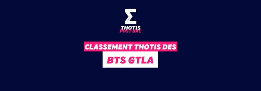 Classement Thotis - BTS GTLA