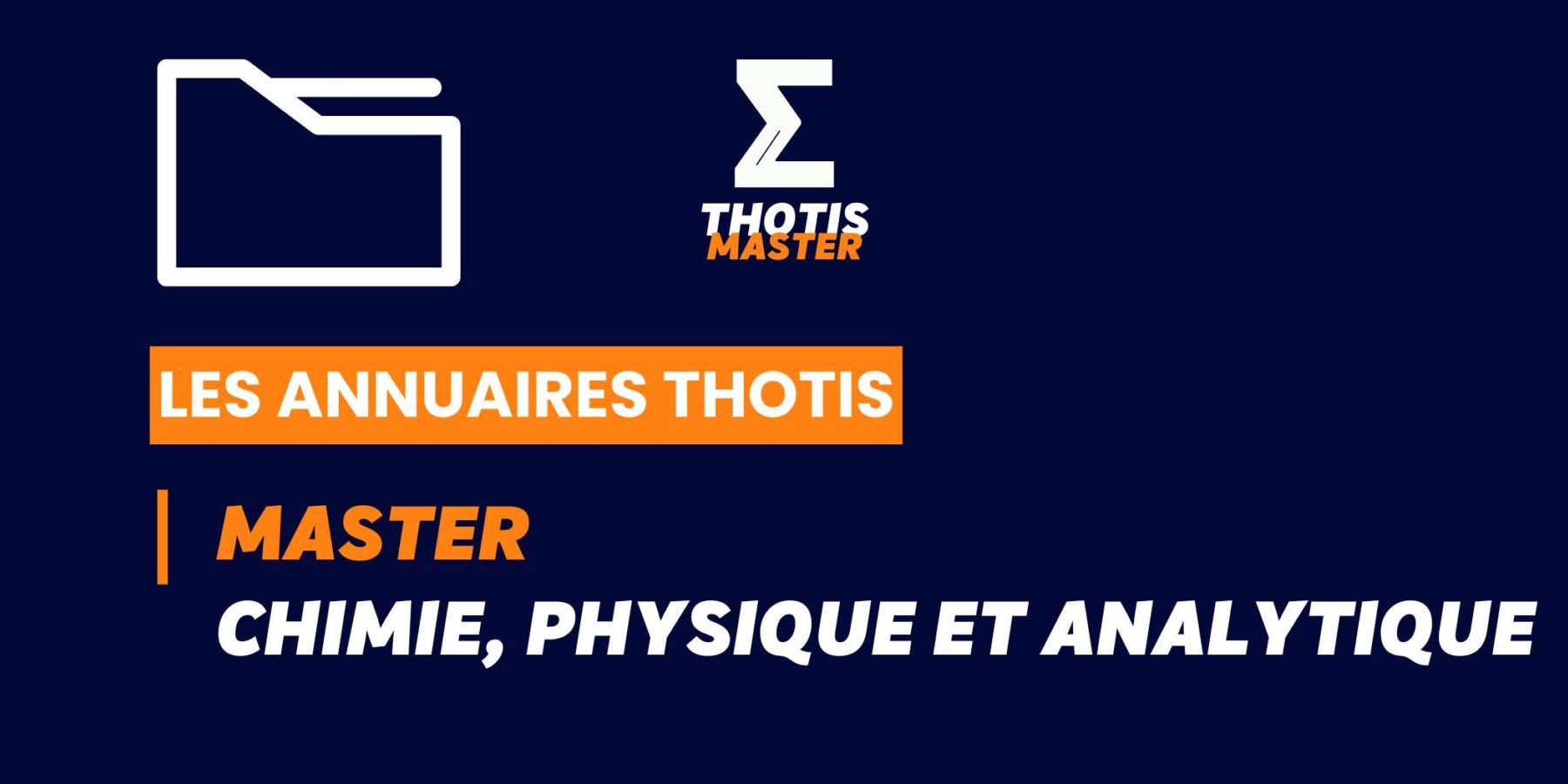 Annuaire – Master Chimie, physique et analytique Annuaire Master Chimie, physique et analytique