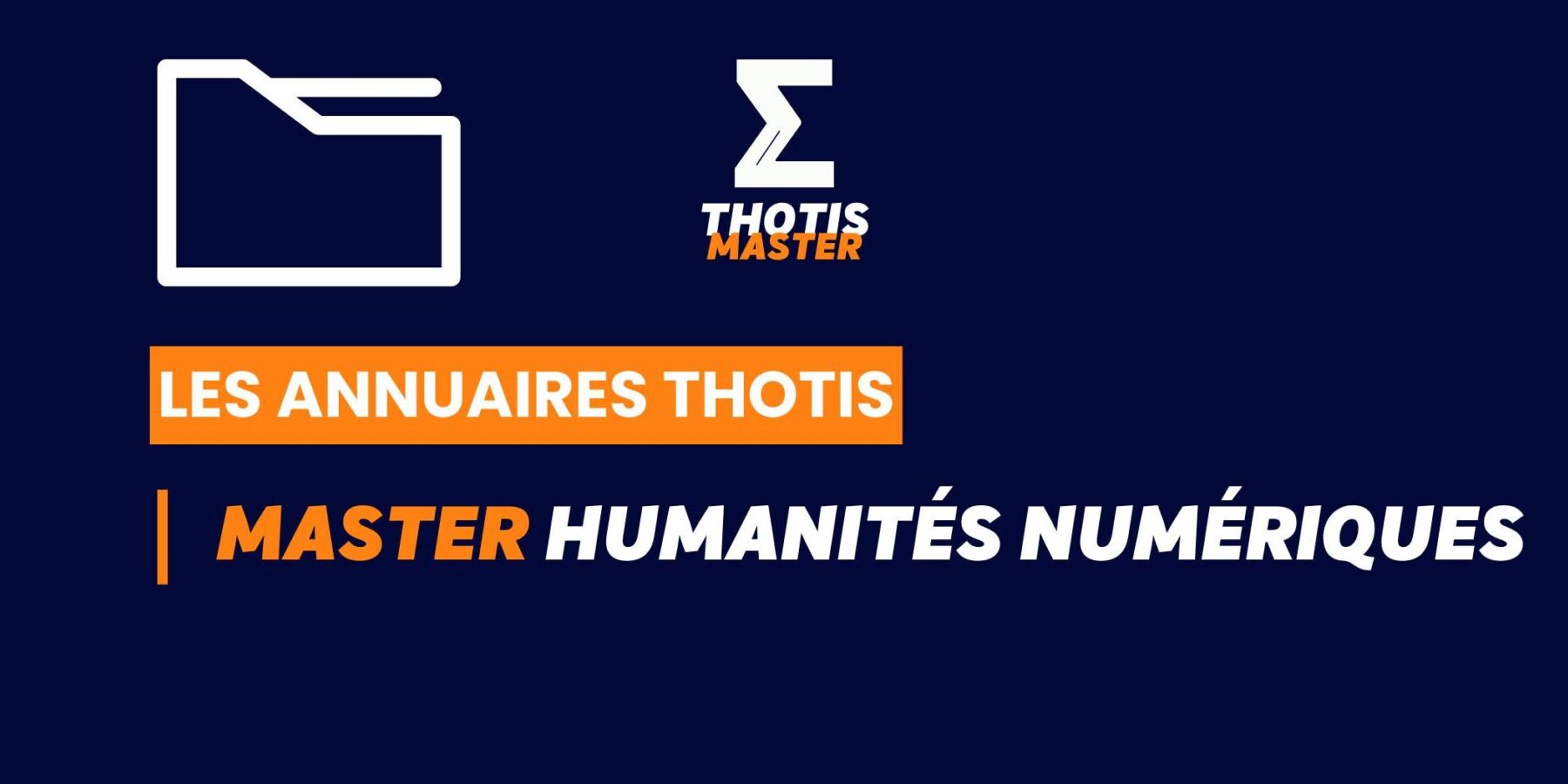 Thotis Annuaire – Master Humanités numériques Thotis Annuaire - Master Humanités numériques