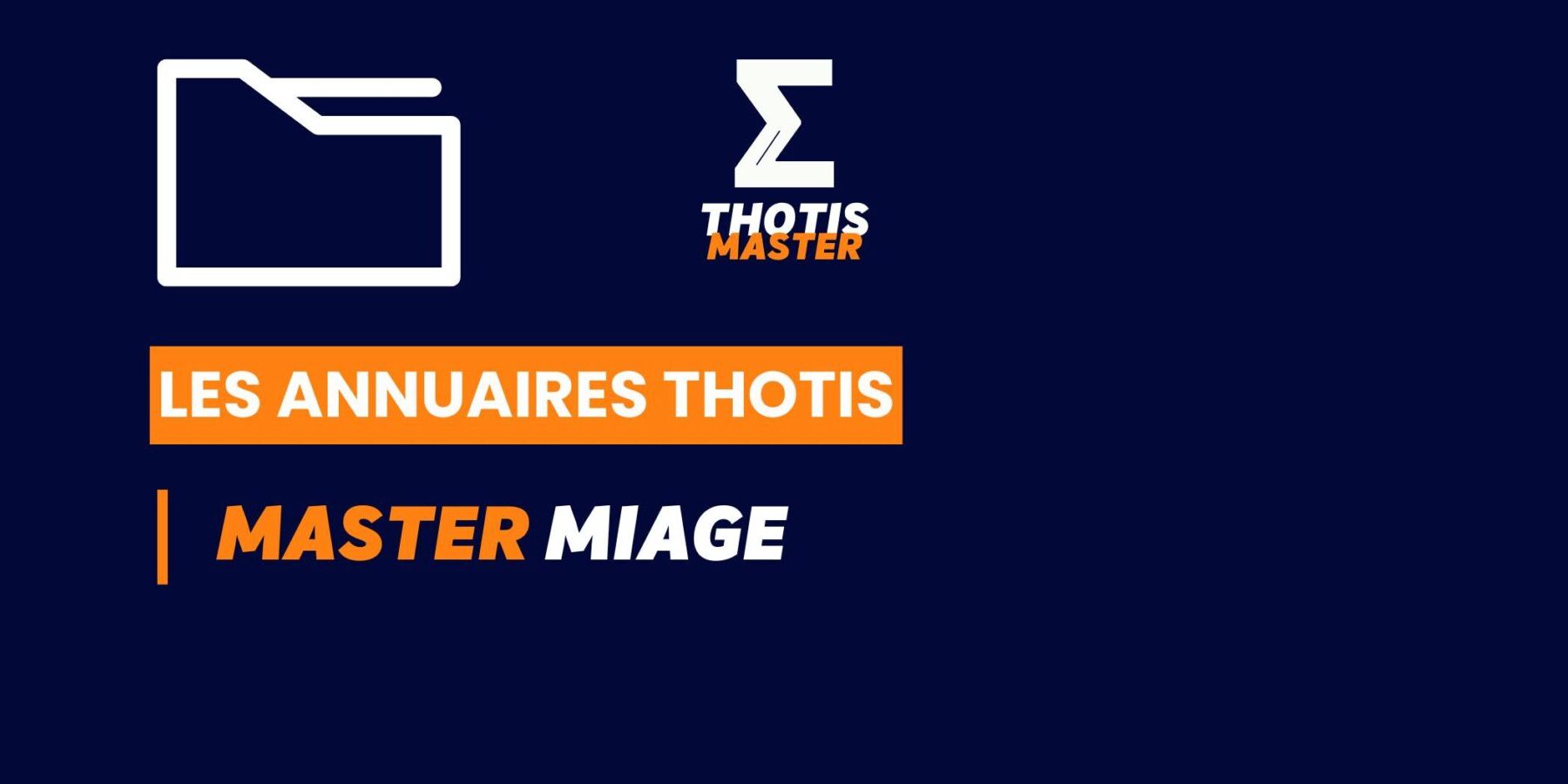 Thotis Annuaire - Master MIAGE