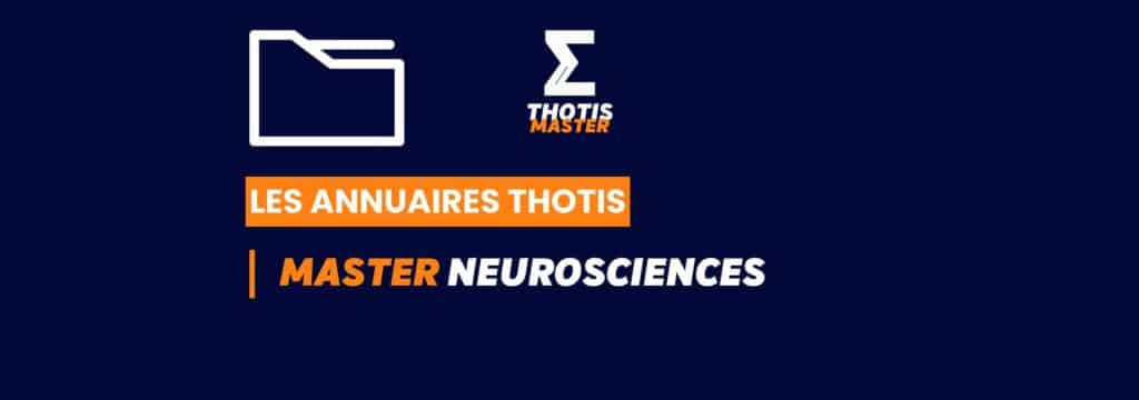 Thotis Annuaire - Master Neurosciences