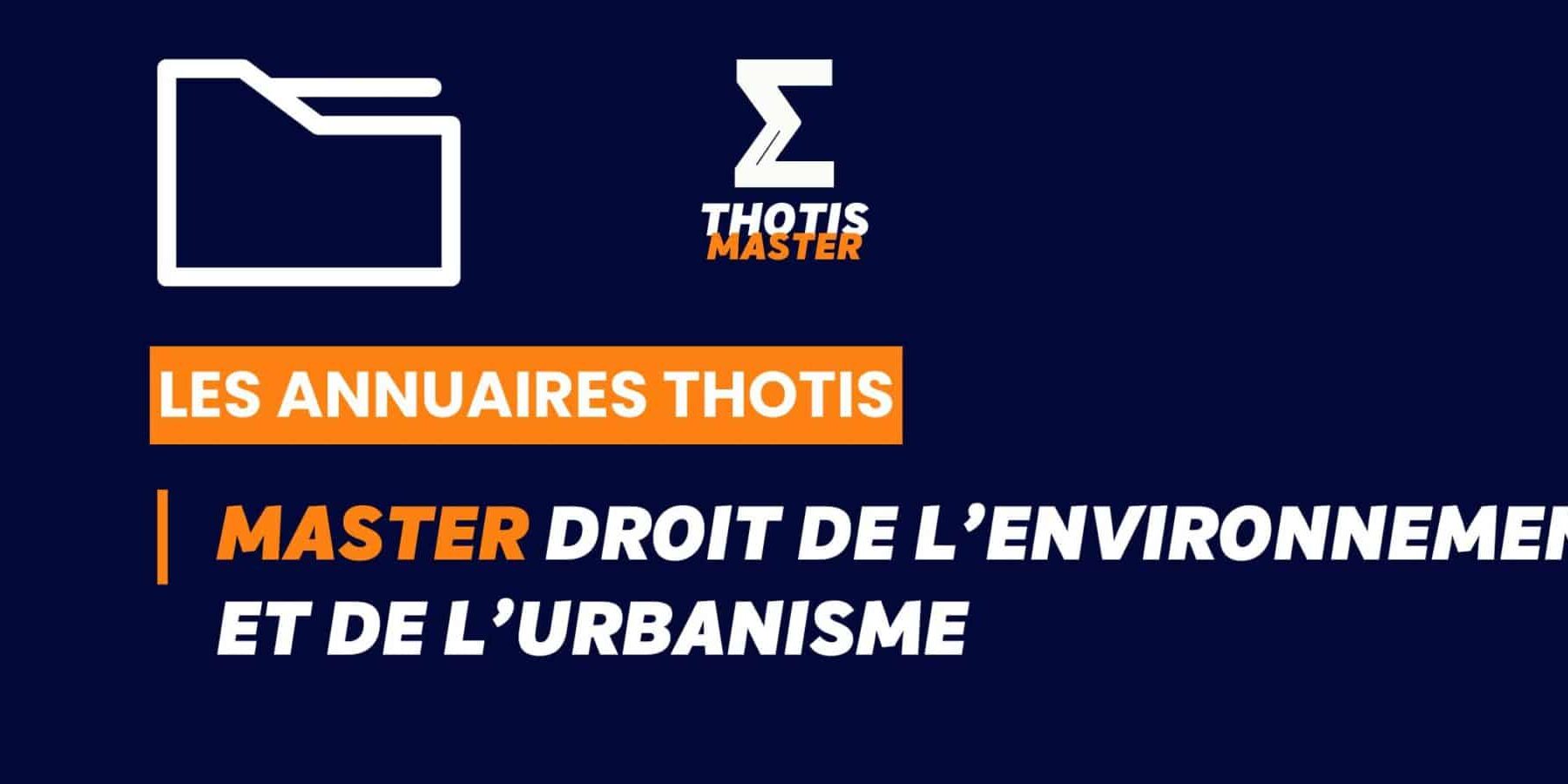 Annuaire – Master environnement et urbanislme Annuaire Master environnement et urbanislme