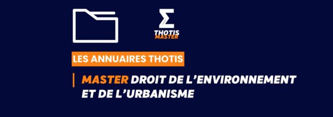 Annuaire Master environnement et urbanislme