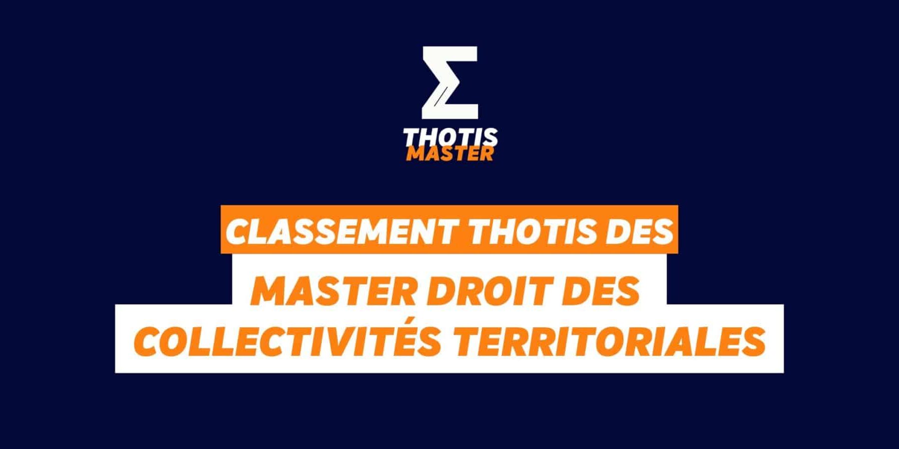 Classement BTS – CCST master droit des collectivités territoriales