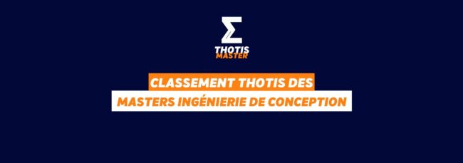 Classement MASTER ingénierie de conception
