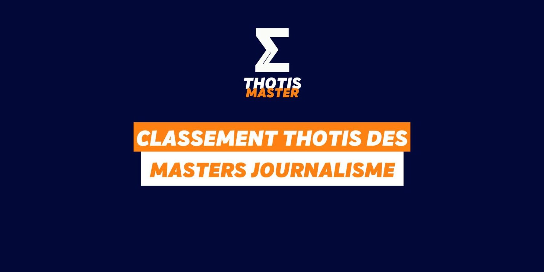 Classement MASTER Journalisme