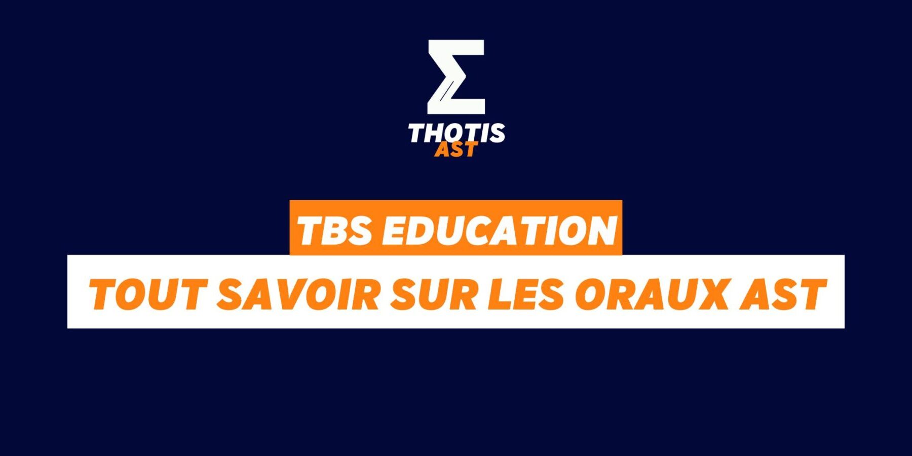 TBS oraux AST TBS oraux AST