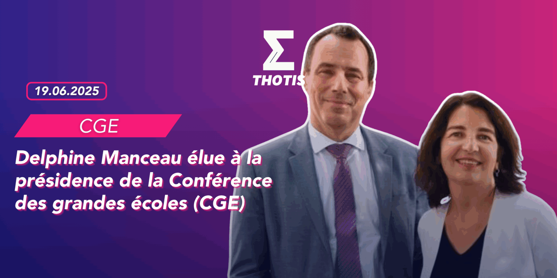 Delphine Manceau élue présidente de la CGE Delphine Manceau élue présidente de la CGE