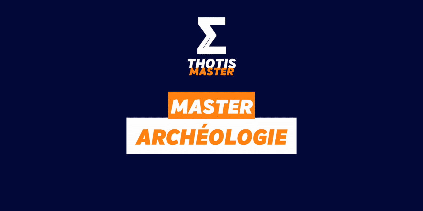 master archéologie Master archéologie