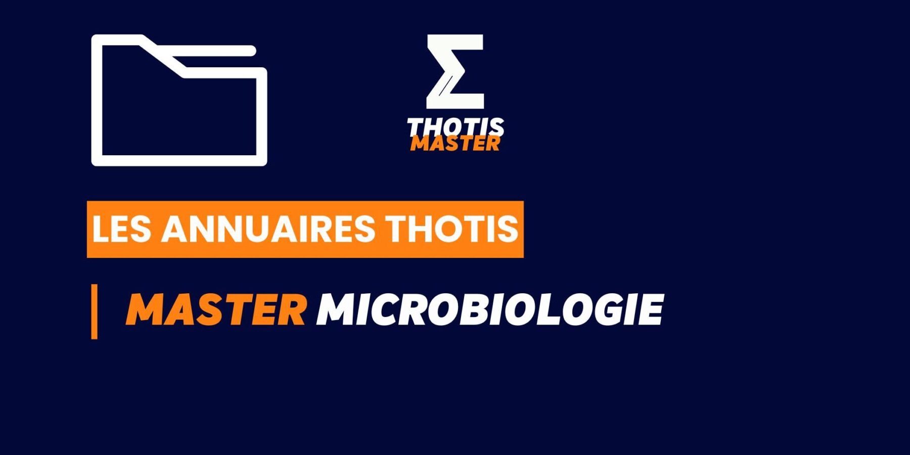 Thotis Annuaire – Master Microbiologie Thotis Annuaire - Master Microbiologie