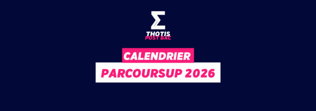 CALENDRIER PARCOURSUP 2026