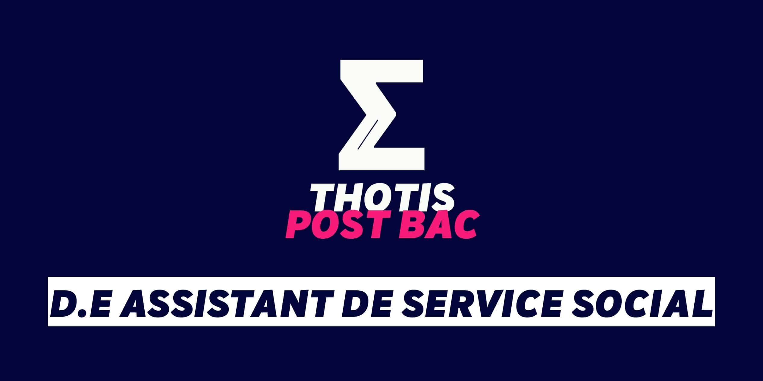 D.E Assistant de service social D E Assistant de service social