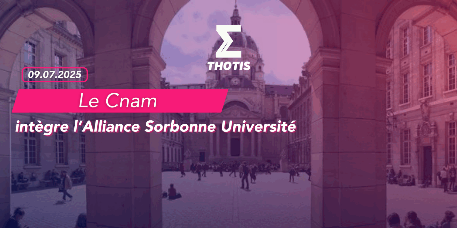 Le Cnam intègre Alliance Sorbonne Université