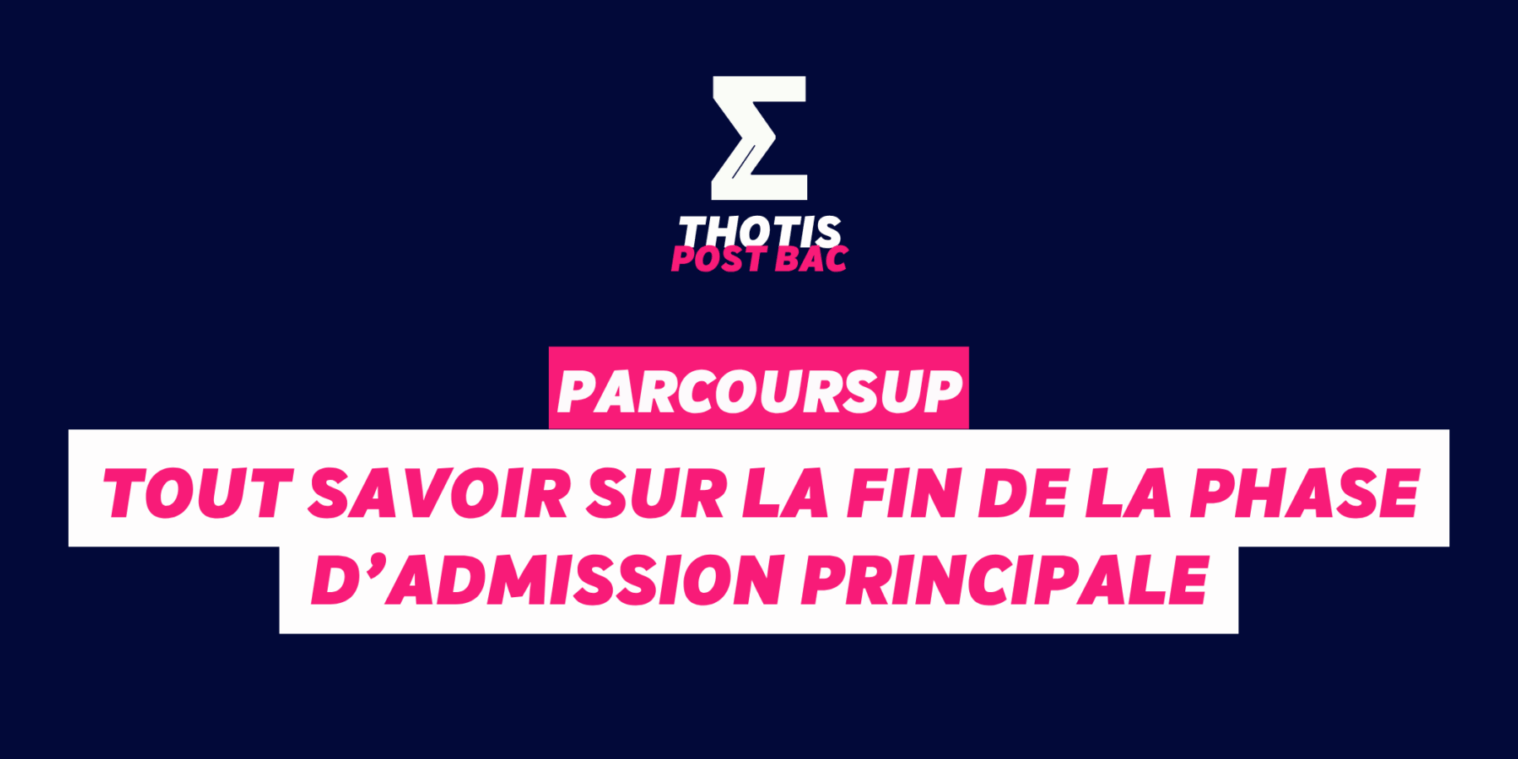 fin de la phase d’admission principale Fin de la phase d'admission principale