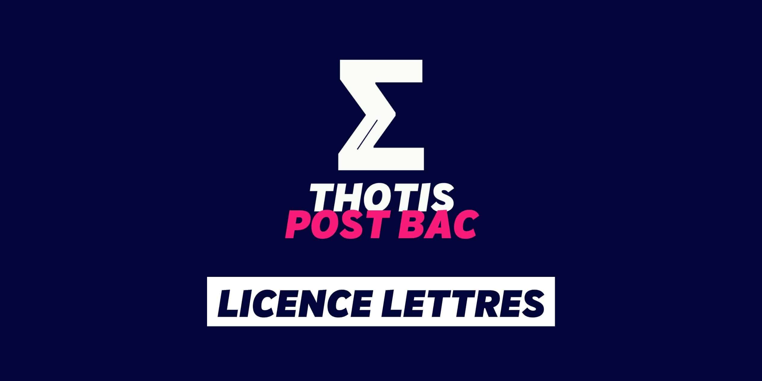 Licence lettres Licence lettres