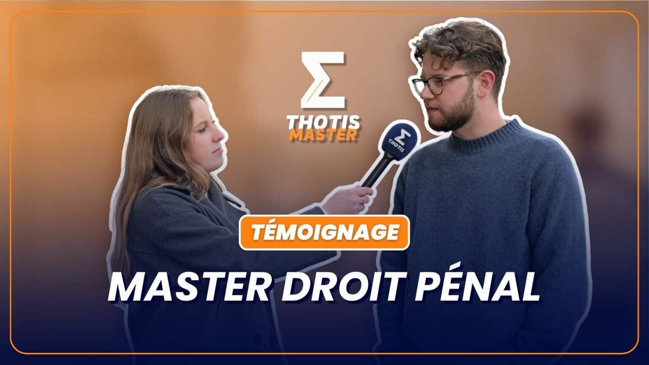 Témoignage master droit pénal